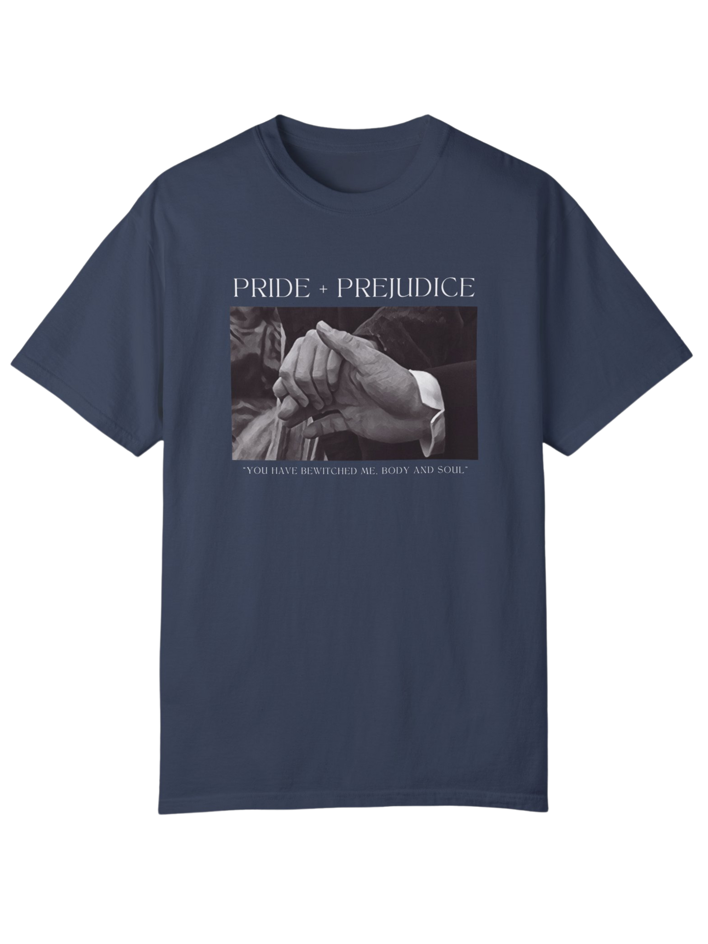 Pride and Prejudice Hand Hold Heavy Garment-Dyed Unisex Tee