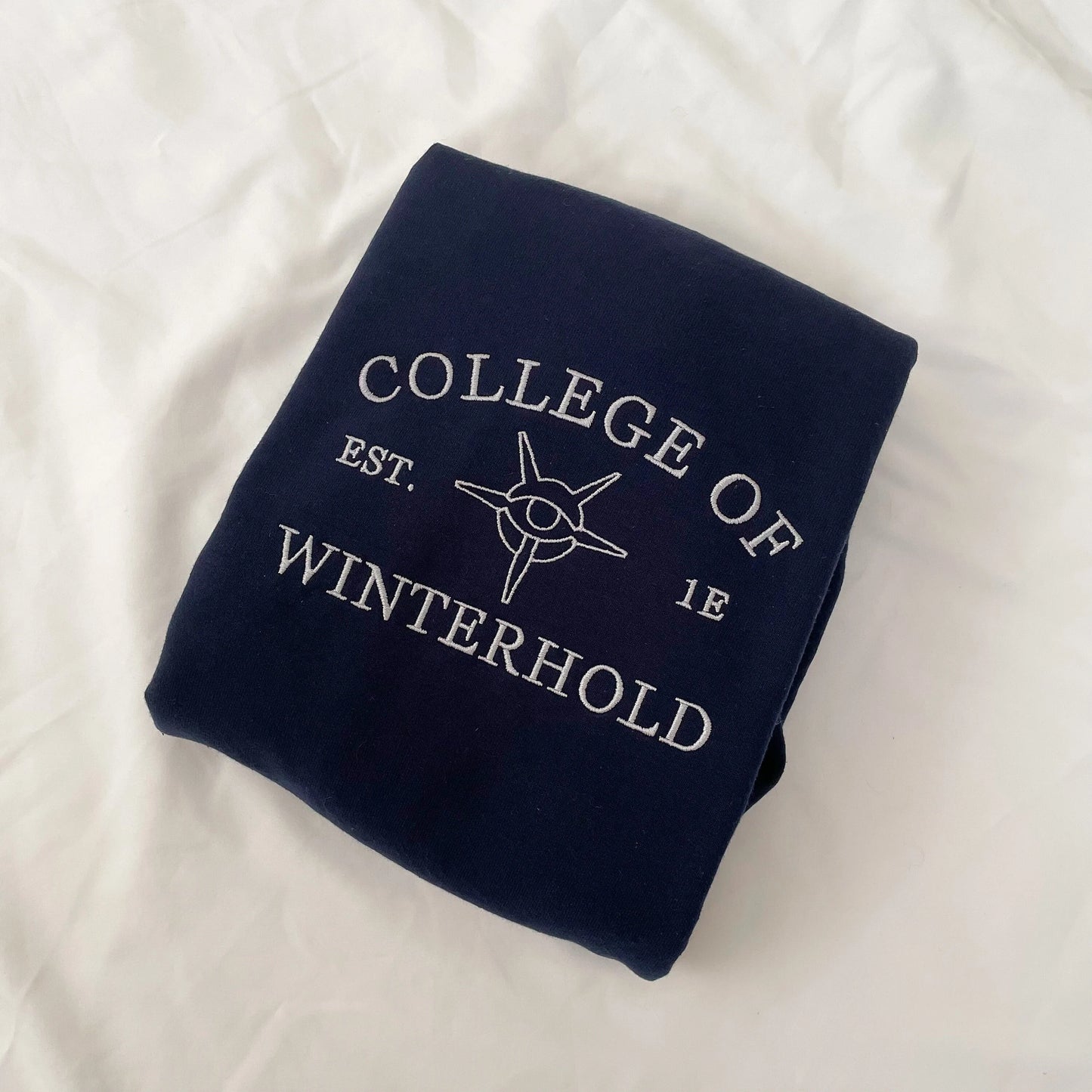 College of Winterhold Skyrim Inspired Embroidered Unisex Sweatshirt